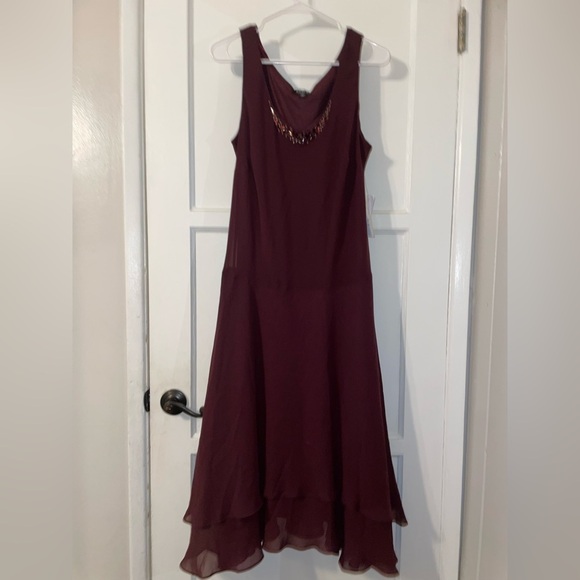 Women’s Burgundy Dress - Picture 2 of 10